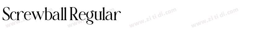 Screwball Regular字体转换 Screwball Regular字体转换